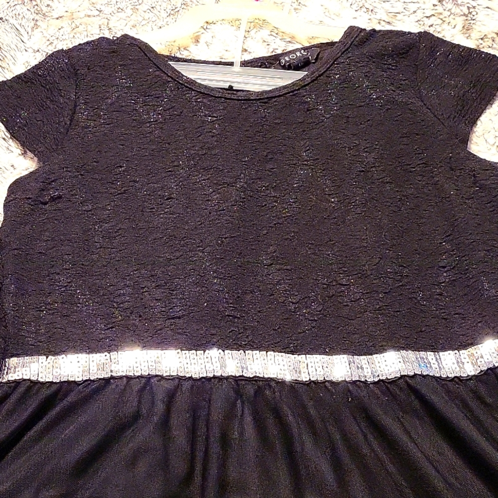 Blk dress with bones tights